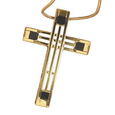 Onyx Cross Pendant