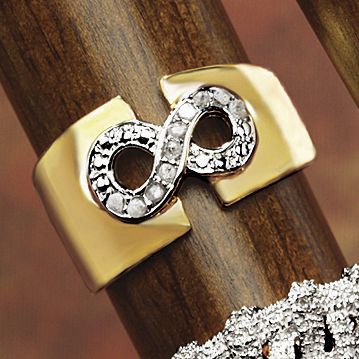diamond infinity band