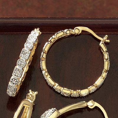 diamond geo hoops