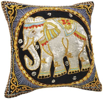 Burmese Elephant Pillow