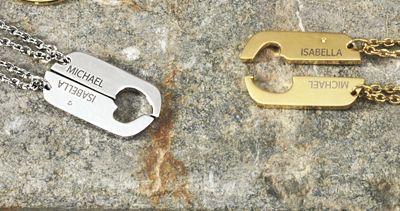 Friend CoupleS Dog Tag Pendant Set