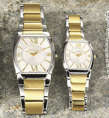 Personalized Two Tone Bracelet Watch
