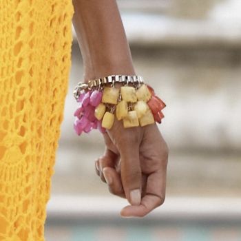 rainbow squares bracelet