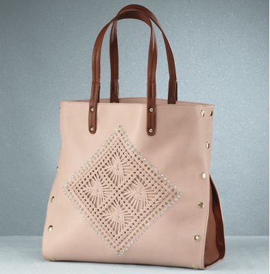 woven diamond bag