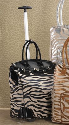 metallic zebra rollbag