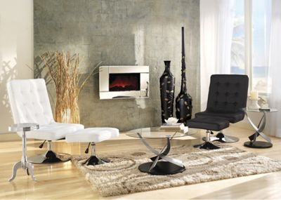 Swirl Chrome Coffee Table