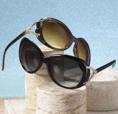 rhinestone side sunglasses