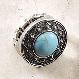 Faux Turquoise Stretch Ring