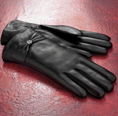 Gloves, Rhinestone Accent