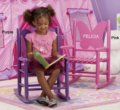 Personalized Butterfly Rocker