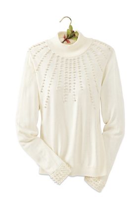 Pearl Trim Sweater