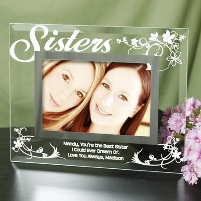 Sisters Glass Picture Frame