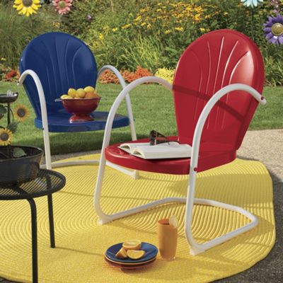 Retro Metal Lawn Chair
