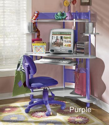 Cool Colors Corner Computer Desk