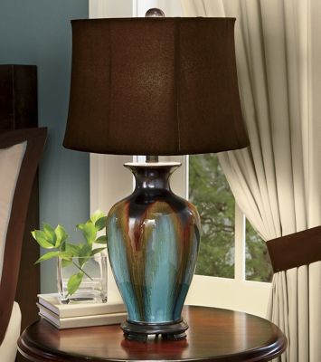 Glazed Ceramic Table Lamp