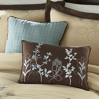 Set Of 2 Embroidered Silhouette Decorative Pillows