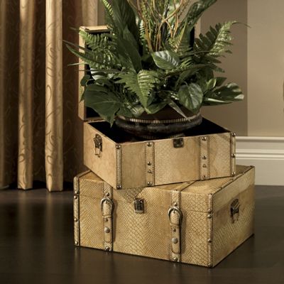 Cases Snakeskin Textured Set Of 2