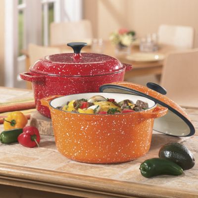 Dutch Oven 5 Quart Speckled Enamel