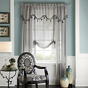 Tonal Stripe Sheer Window Treatments