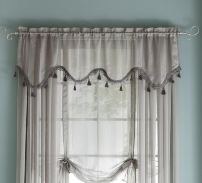 Tonal Stripe Sheer Valance