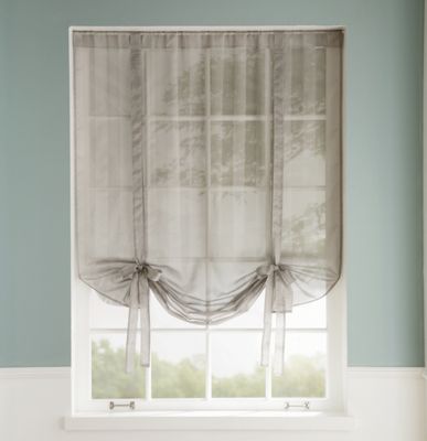 Tonal Stripe Sheer Tie Up Shade