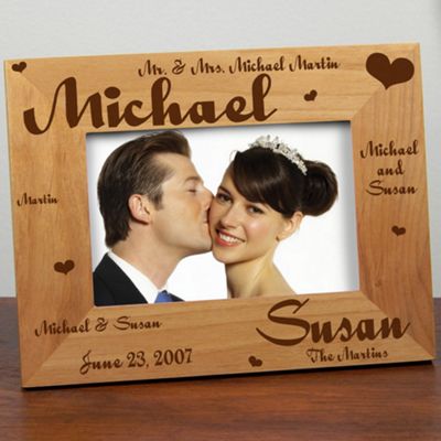 Mr and Mrs Wedding Laser Frame