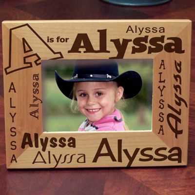 A Is For Lasered Frame