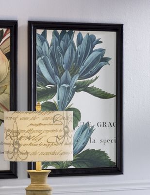 Print Blue Flower