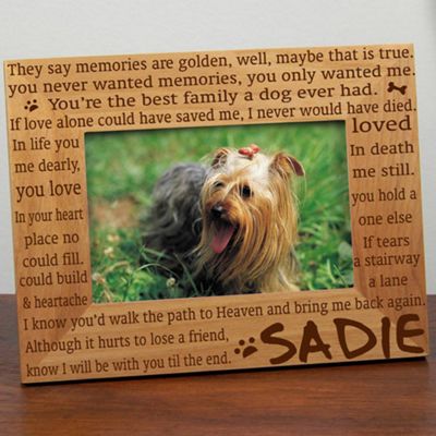 Til The End Memorial Dog Frame