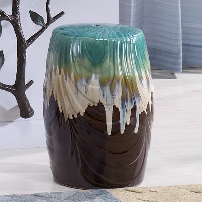 Stool Earthworks Reactive Glazed Ceramic