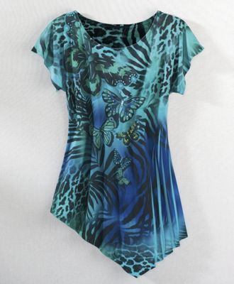 Top Rhinestone Butterfly