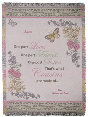 Cousin Personalized Throw