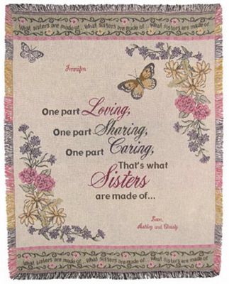 Sister Personalized Throw