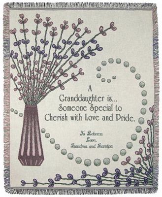 Granddaughter Personalized Throw