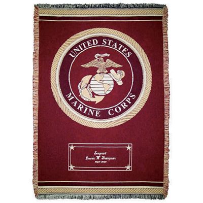 Personalized Marine Throw