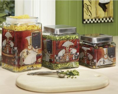 Canisters French Chef 3 Piece Set