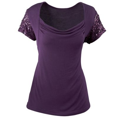Top Rosalie Sequin Sleeve