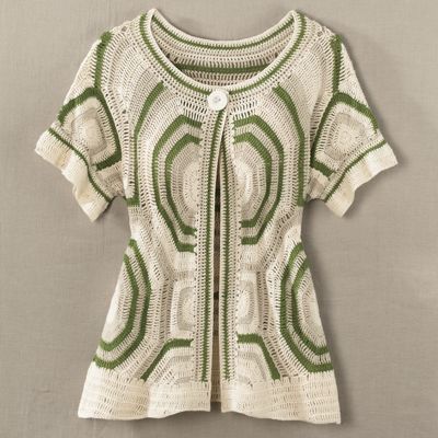 Cardigan Circles Crocheted