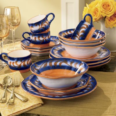 Dinnerware Vine Rim 16 Piece Set