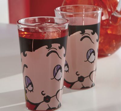 Set Of 4 Betty Boop Glasses