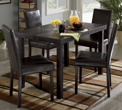 Contrast Stitch Dining Table and Chairs