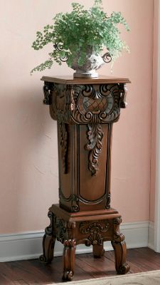 Hand Carved Pedestal A