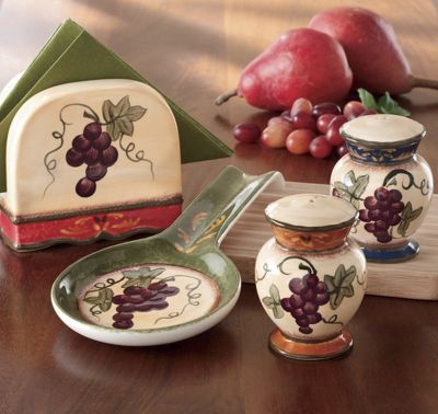 4 Piece Marciana Grape Stovetop Set