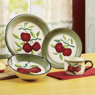 16 Piece Apple On Branch Dinnerware