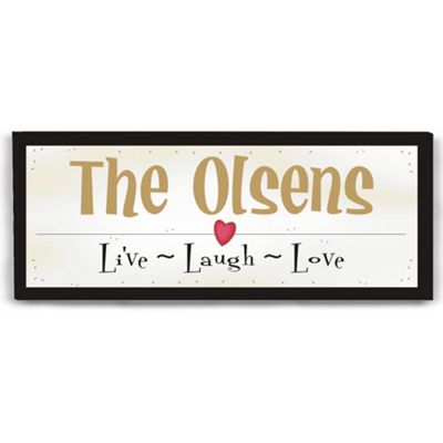 Live Laugh Love Wall Canvas