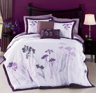 Lavender Leaf Comforter Set