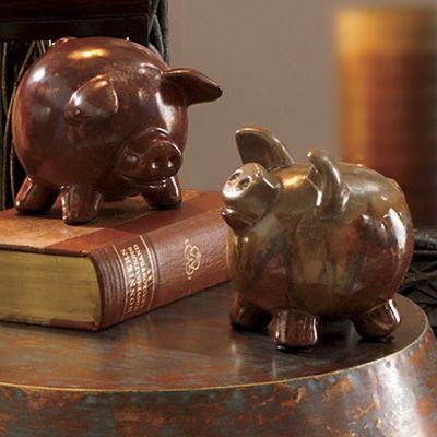 Figurines Little Piggies Set Of 2