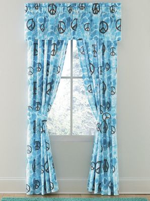 Peace Tie Dye Window Treatments