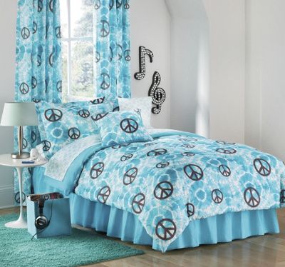 Peace Tie Dye Complete Bed Set