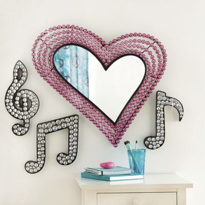 First Crush Mirror and Musical Notes Set